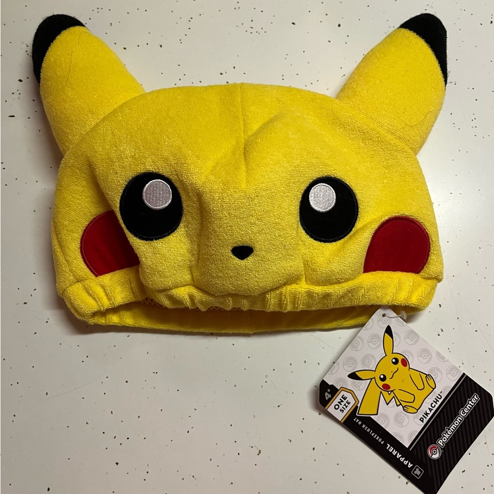 Pokémon Picachu PokePlush Hat -Pokémon Center Apparel